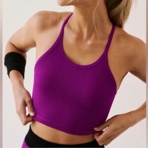 Free people happiness runs crop tank